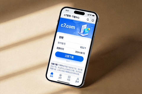安卓手机浏览器访问C7官网下载页面截图