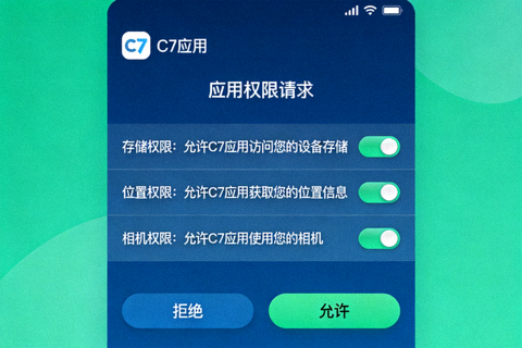 安卓系统安装c7应用时的权限确认界面